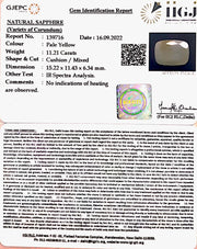 11.21 Carat Natural Ceylonese Pukhraj with Govt Lab Certificate-4551